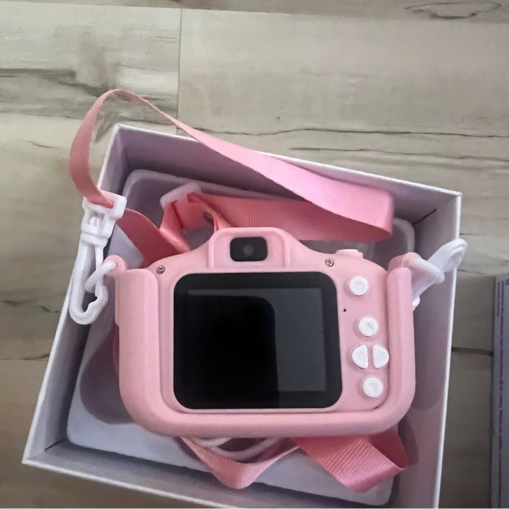Adorable Pink Kids' Kitty Cat Camera